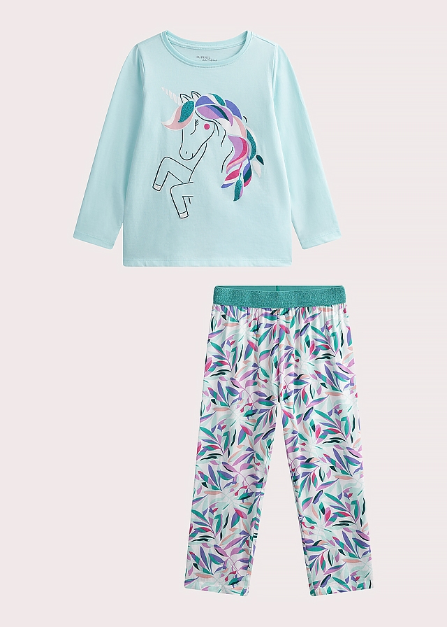 Піжама, Джемпер + штани, М`ятний, Du pareil au meme Франція, 25VL