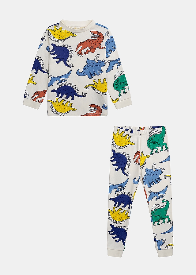 Піжама, Джемпер + штани, Кремовий, Du pareil au meme Франція, 26VL