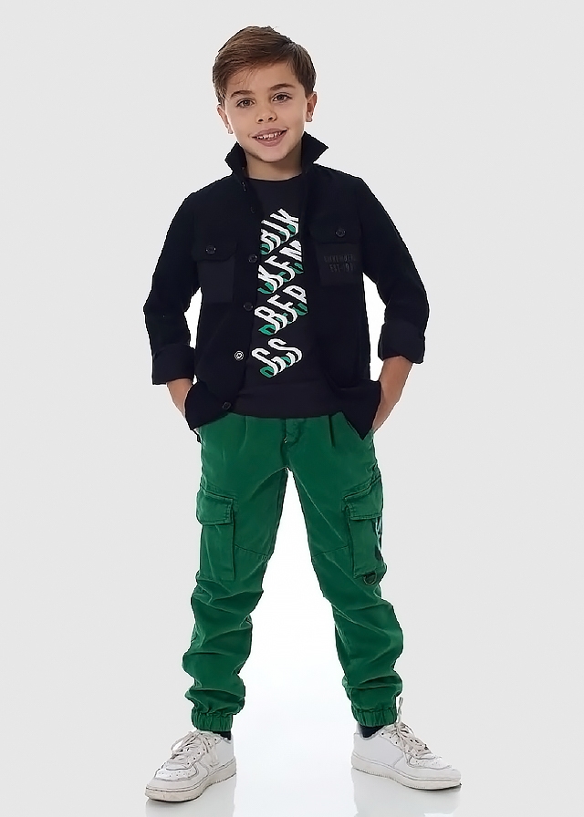 Сорочка, довгий рукав, Чорний, Bikkembergs Італія, 25OZ