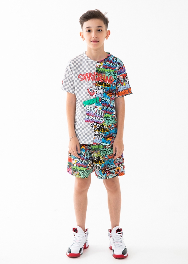 Футболка, Сірий, SPRAYGROUND США, 26VL