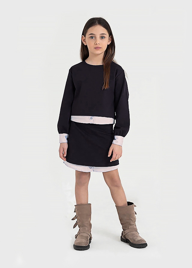 Блуза, довгий рукав, Чорний, VICOLO Італія, 25OZ