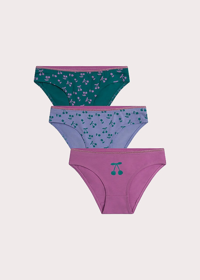 Білизна, Труси 3 шт. Рожевий, Бузковий,, Зелений, Du pareil au meme Франція, 26OZ Білизна, Труси 3 шт. Рожевий, Бузковий,, Зелений, Du pareil au meme Франція, 26OZ