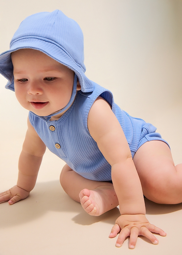 Комплект, Майка + шорти + панамка, Синій, Mayoral Іспанія, 26VL