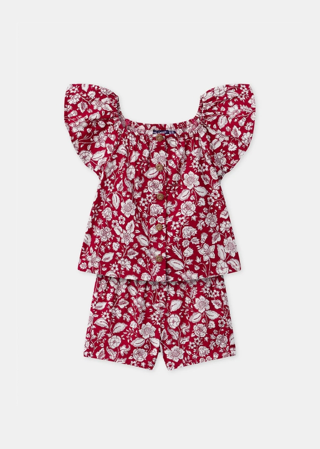 Комплект, Блуза + шорти, Бордовий, Sergent Major Франція, 26VL