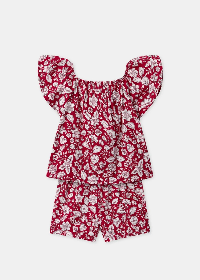 Комплект, Блуза + шорти, Бордовий, Sergent Major Франція, 26VL