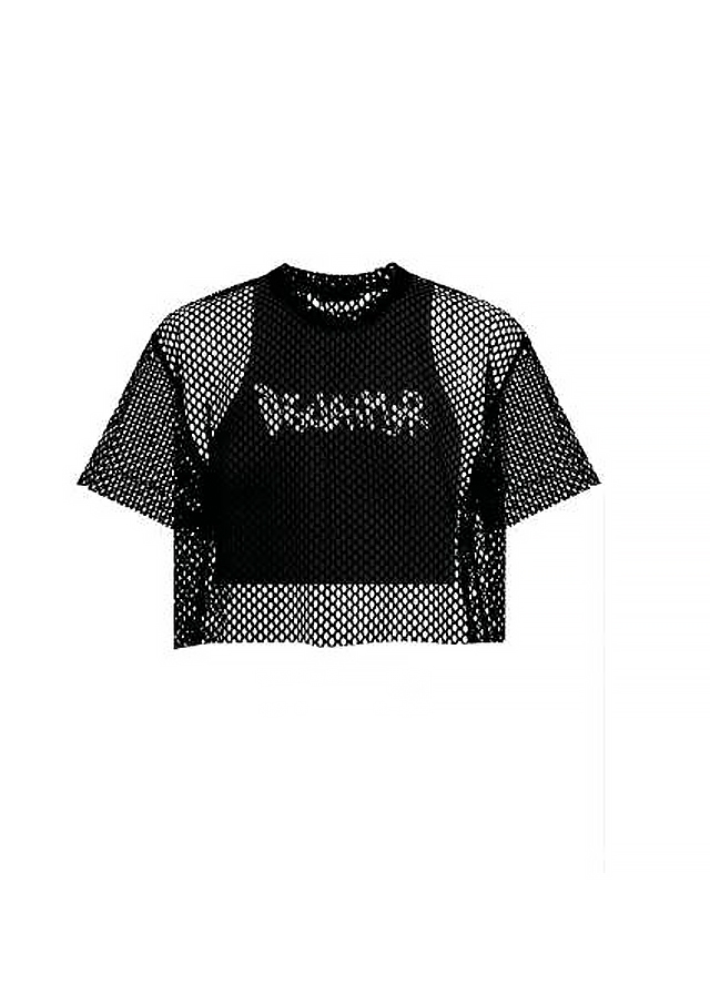 Футболка, з люрексом + майка, Чорний, DISCLAIMER Італія, 25VL