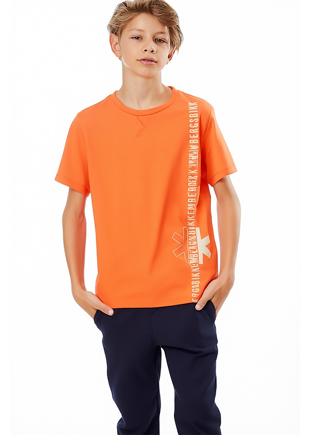 Футболка, Помаранчевий, Bikkembergs Італія, 26VL