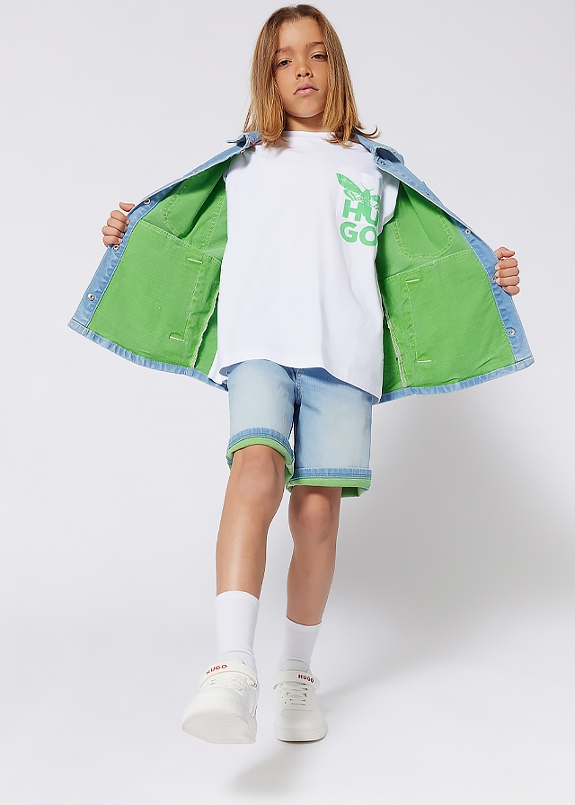 Шорти, джинсові, Блакитний, HUGO Німеччина, 25VL