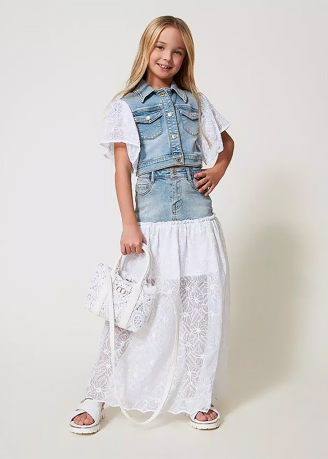 Піджак, Джинсовий, Блакитний, TWINSET Італія, 25VL