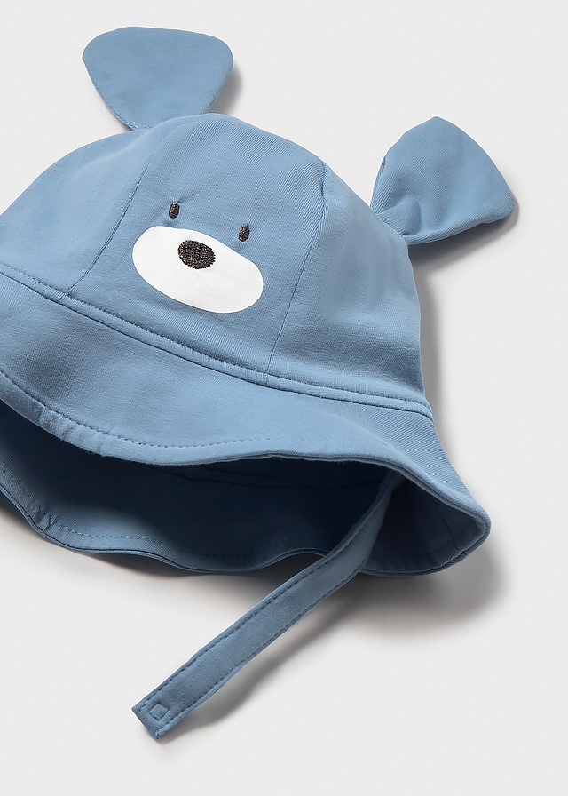 Комплект, Напівкомбінезон без рукавів 2 шт. + панамка, Синій, Mayoral Іспанія, 26VL