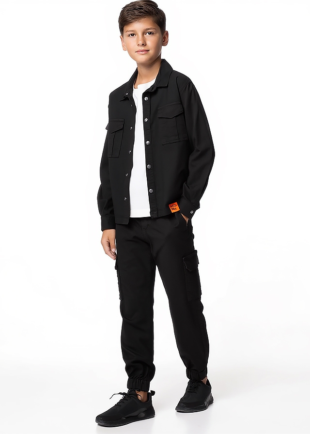 Сорочка, довгий рукав, Чорний, DATCH Італія, 26VL