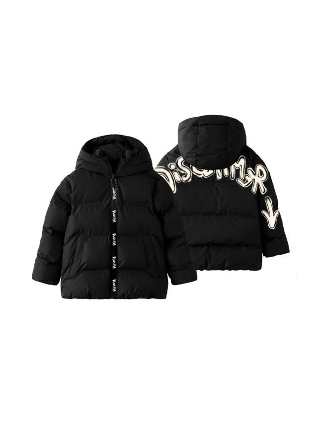 Куртка, з капюшоном, Чорний, DISCLAIMER Італія, 26OZ