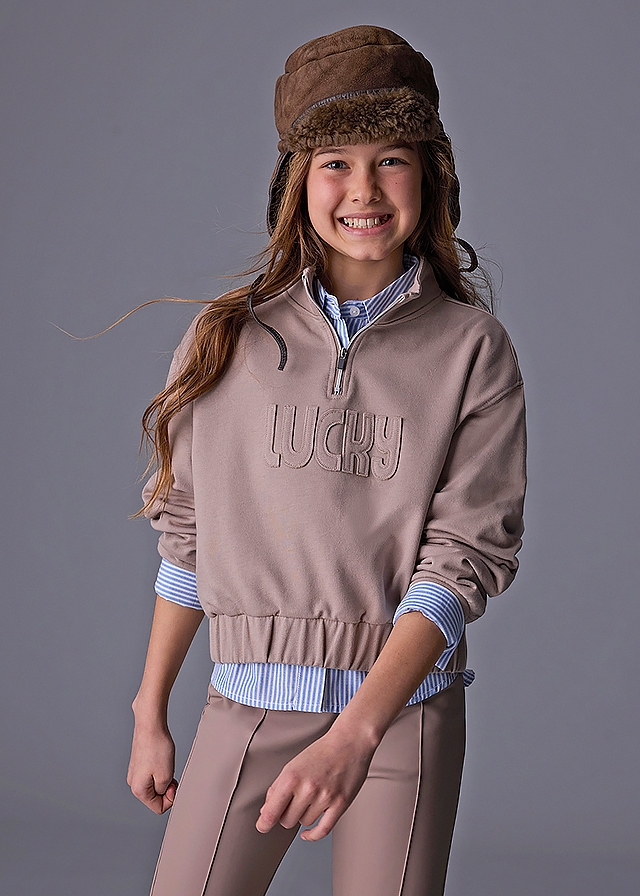 Пуловер, утеплений, Бежевий, Mayoral Іспанія, 26OZ