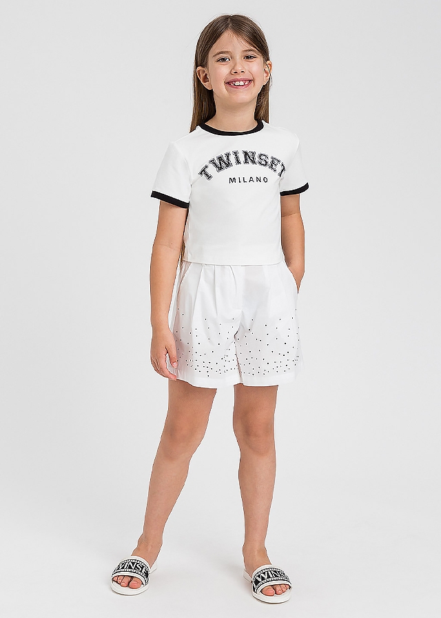 Футболка, Білий, TWINSET Італія, 26VL