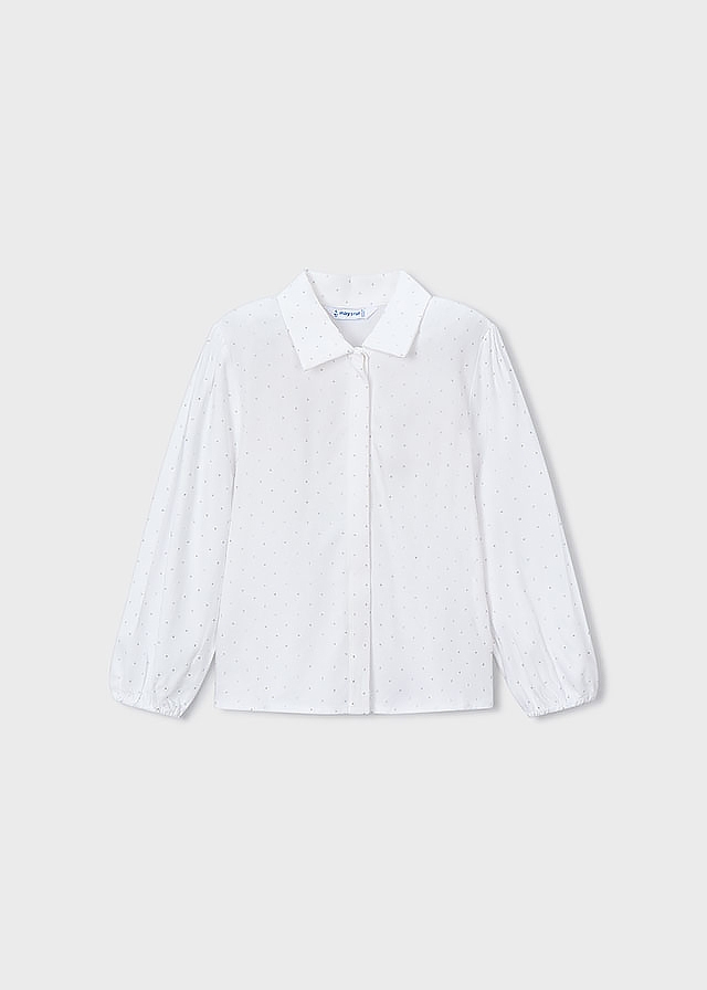 Блуза, Білий, Mayoral Іспанія, 26OZ