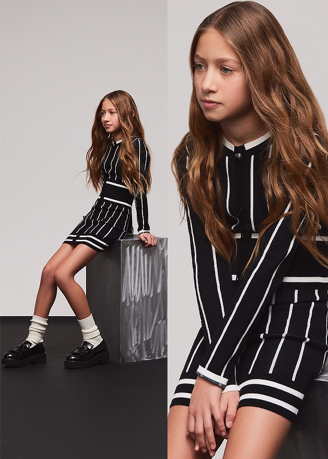 Сукня, довгий рукав, Чорний, Patrizia Pepe Італія, 26OZ