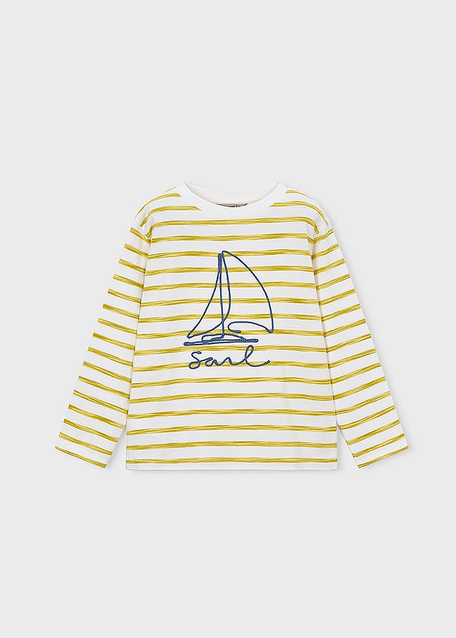 Джемпер, в гірчичну смужку, Кремовий, Mayoral Іспанія, 26VL