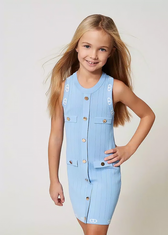 Сукня, Блакитний, TWINSET Італія, 25VL