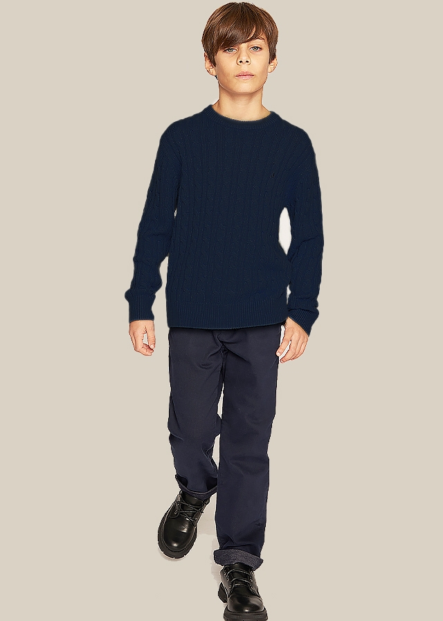 Светр, Темно-синій, JECKERSON Італія, 25OZ