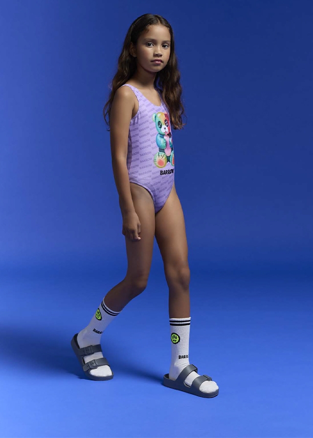 Купальник, Суцільний, Бузковий, BARROW Kids Італія, 26VL Купальник, Суцільний, Бузковий, BARROW Kids Італія, 26VL