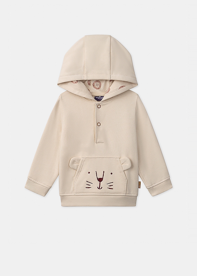 Пуловер, з капюшоном, легке утеплення, Бежевий, Sergent Major Франція, 25VL