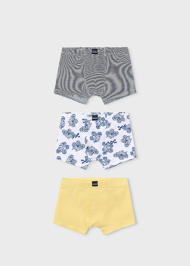 Білизна, Боксери 3 шт. Білий,, Жовтий, Mayoral Іспанія, 26VL