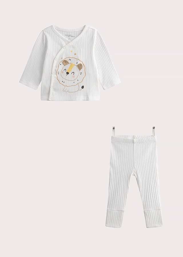 Комплект, Кофта + штани, Білий, Du pareil au meme Франція, 25VL