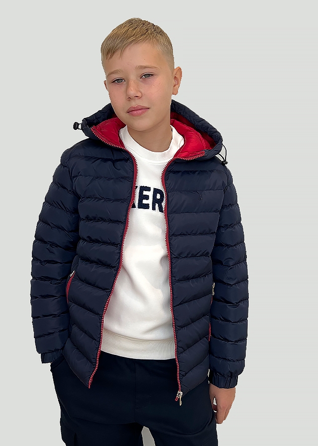 Куртка, з капюшоном, Темно-синій, JECKERSON Італія, 25OZ