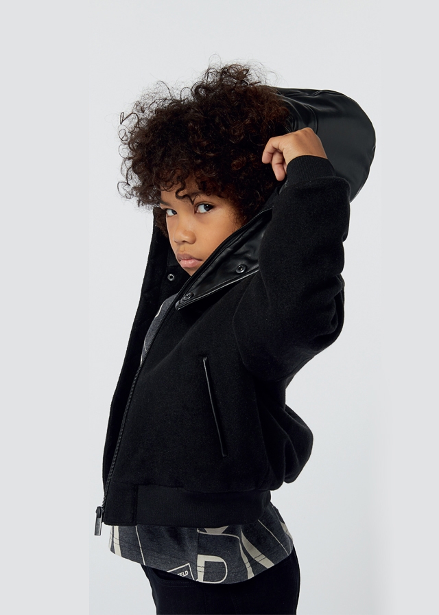 Куртка, з капюшоном (хутряна підкладка), Чорний, Karl Lagerfeld  Німеччина, 25OZ