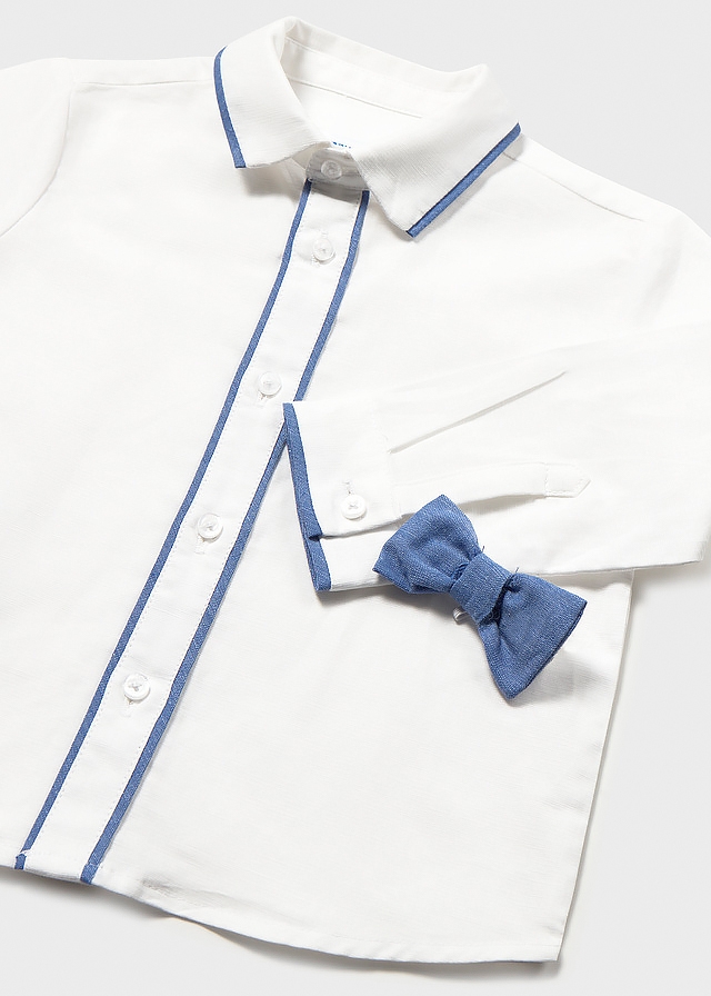 Сорочка, довгий рукав, Білий, Mayoral Іспанія, 26VL