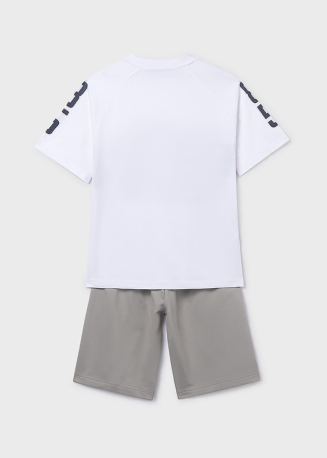 Комплект, Футболка + шорти, Сірий, Mayoral Іспанія, 26VL
