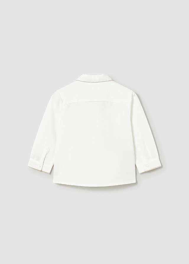 Сорочка, довгий рукав, Кремовий, Mayoral Іспанія, 26VL