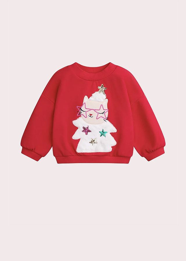 Пуловер, утеплений, Червоний, Du pareil au meme Франція, 26OZ