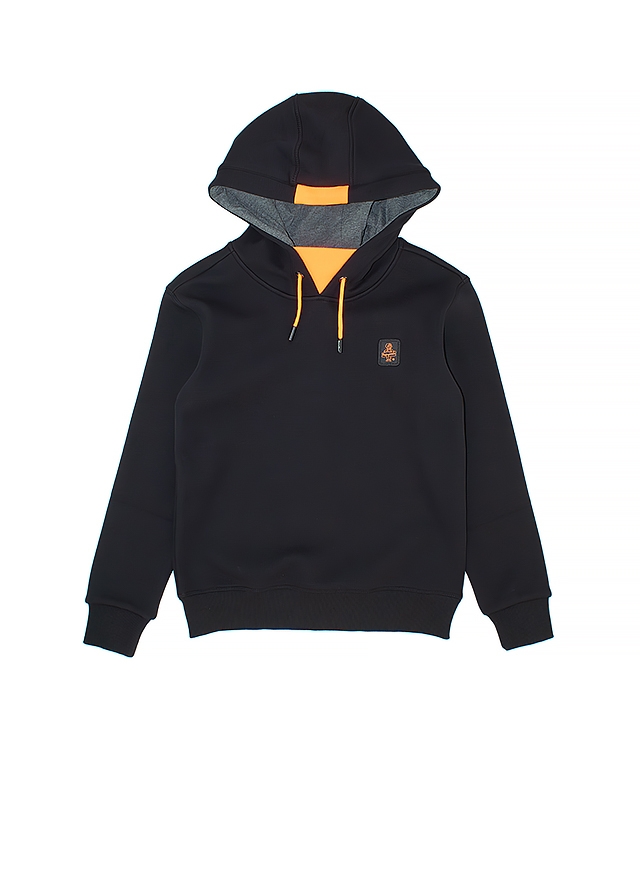 Пуловер, з капюшоном, утеплений, Чорний, RefrigiWear Італія, 25OZ