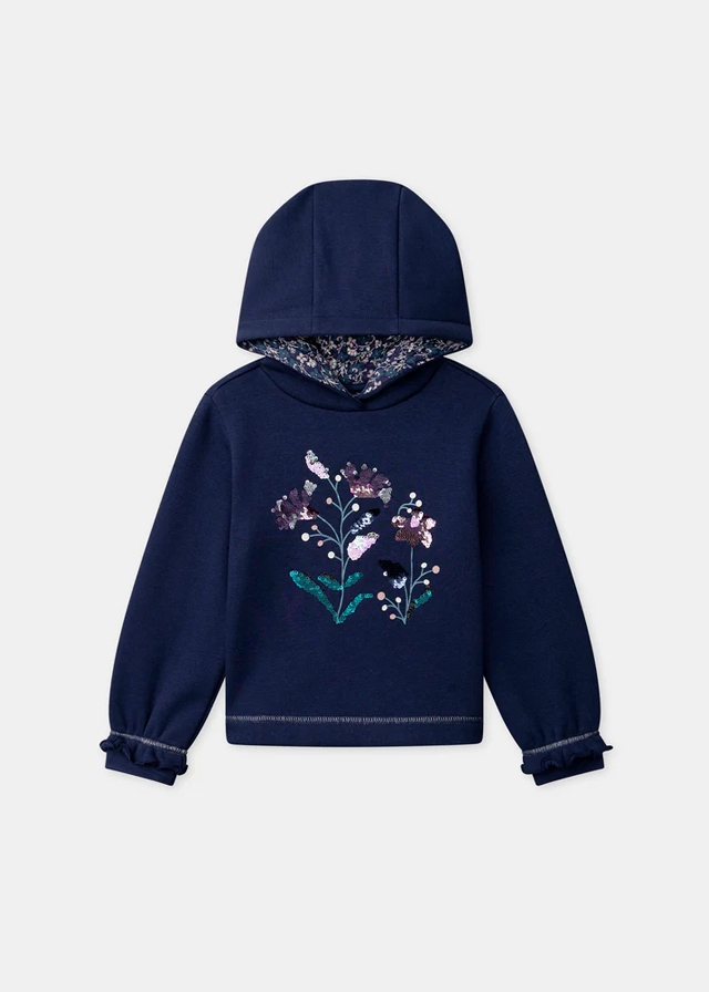 Пуловер, утеплений, з капюшоном, Темно-синій, Sergent Major Франція, 26OZ Пуловер, утеплений, з капюшоном, Темно-синій, Sergent Major Франція, 26OZ