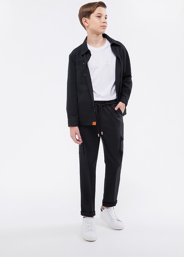 Сорочка, довгий рукав, Чорний, DATCH Італія, 26VL