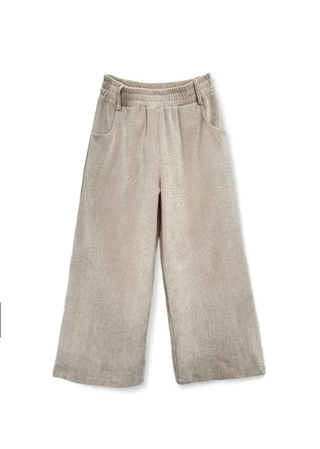 Штани, вельветові, Бежевий, PLEASE Італія, 26OZ