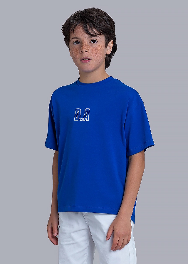 Футболка, Синій, Daniele Alessandrini Італія, 25VL