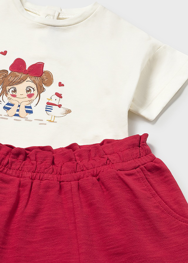 Комплект, Кофта + футболка + штани, Червоний, Mayoral Іспанія, 26VL