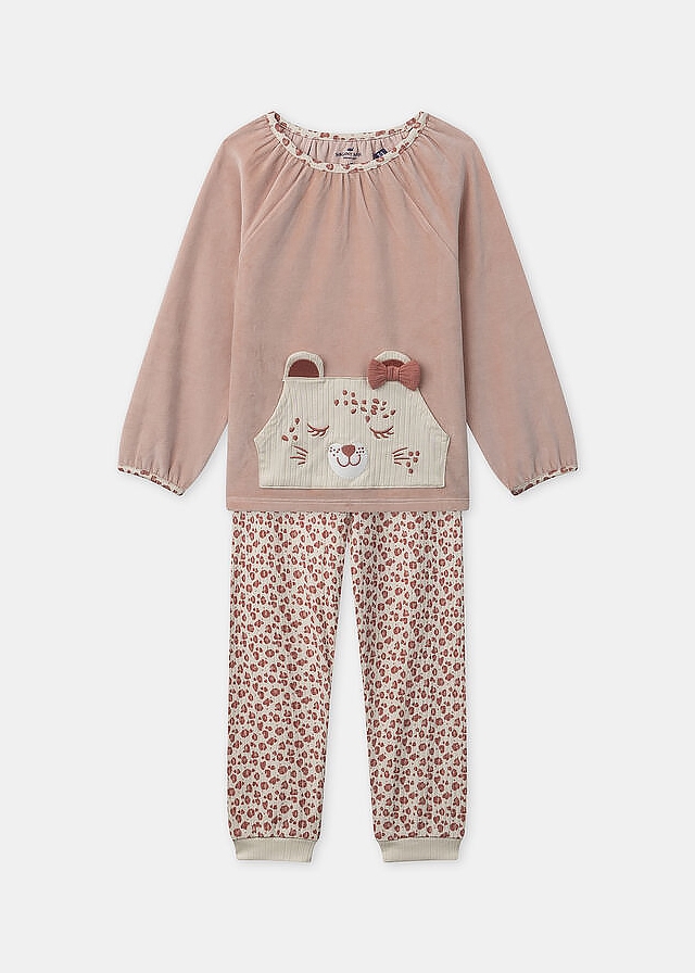 Піжама, Пуловер велюровий + штани, Рожевий, Sergent Major Франція, 26OZ