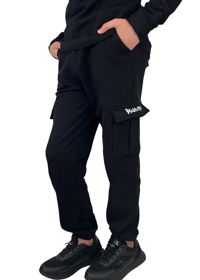 Штани, утеплені, Чорний, DISCLAIMER Італія, 26OZ