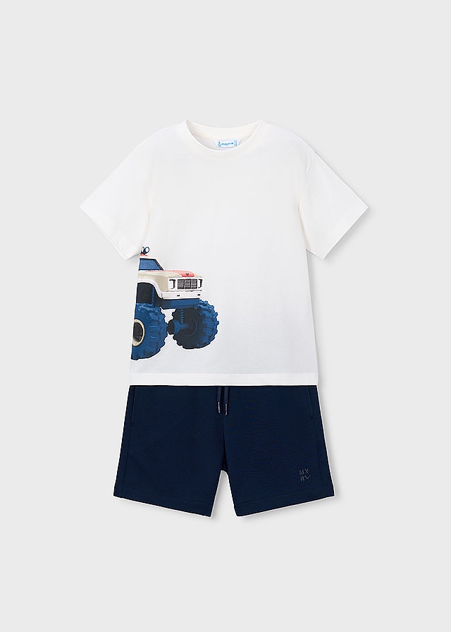 Комплект, Футболка + шорти, Темно-синій, Mayoral Іспанія, 26VL Комплект, Футболка + шорти, Темно-синій, Mayoral Іспанія, 26VL