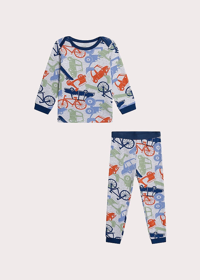 Піжама, Джемпер + штани. світиться в темряві, Сірий, Du pareil au meme Франція, 26OZ