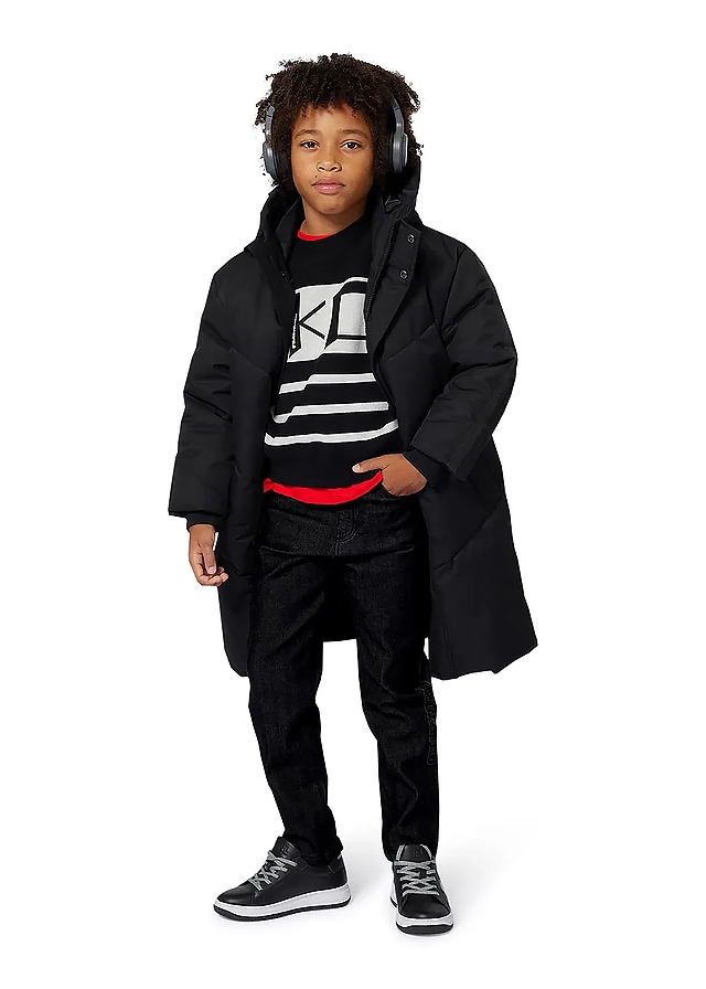 Куртка, з капюшоном, Чорний, Karl Lagerfeld  Німеччина, 26OZ