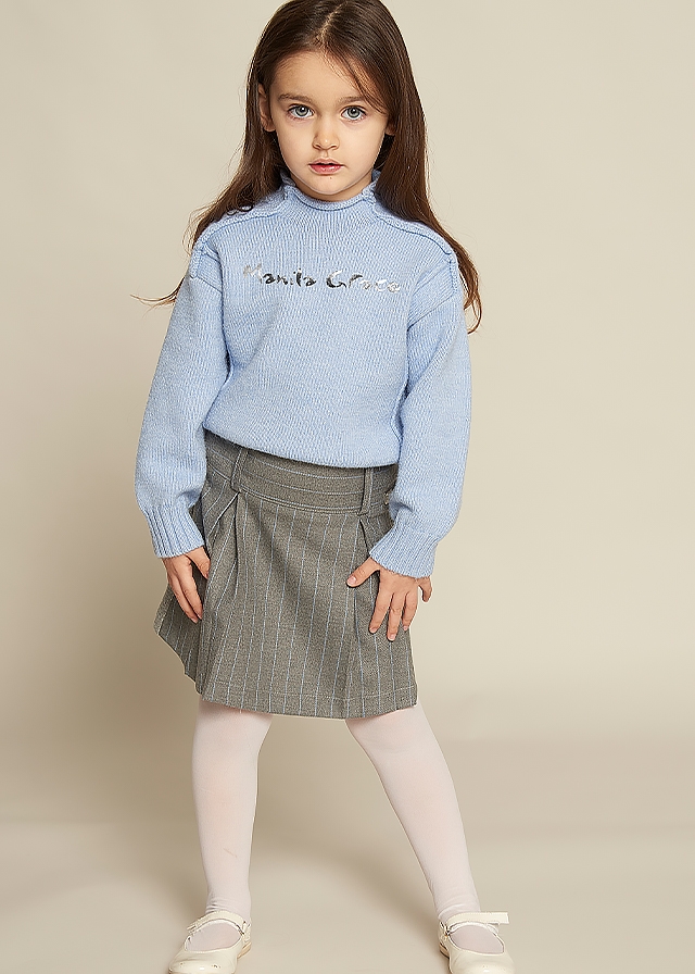 Спідниця, Сірий, Manila Grace Італія, 25OZ