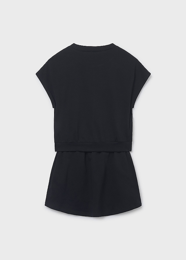 Комплект, Футболка + спідниця, Чорний, Mayoral Іспанія, 26VL