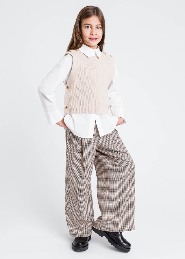 Жилет, в'язаний, Бежевий, TWINSET Італія, 26OZ