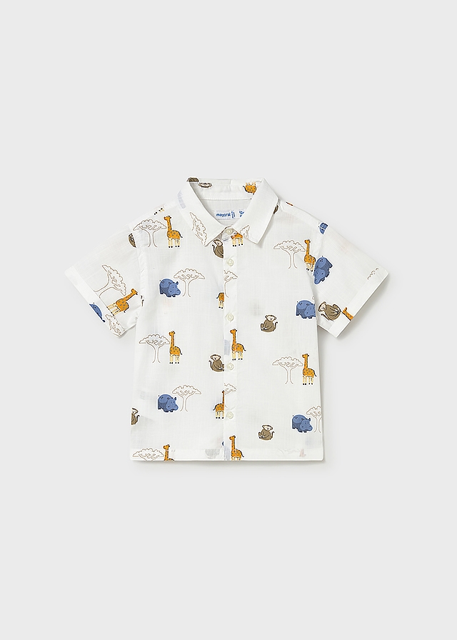 Сорочка, короткий рукав, Білий, Mayoral Іспанія, 26VL