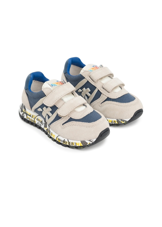 Кросівки, з синіми вставками, Сірий, Premiata Італія, 26VL