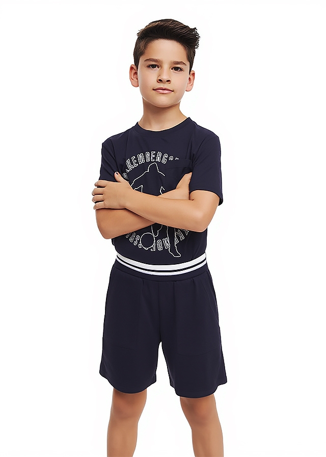 Футболка, Темно-синій, Bikkembergs Італія, 26VL